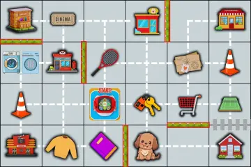 Konuşan Eğitici Robot Matı -2- (90x60) (Bee bot, Doc, Mind Designer, Super Doc uyumludur)