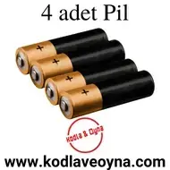 4 Adet Alkali Pil